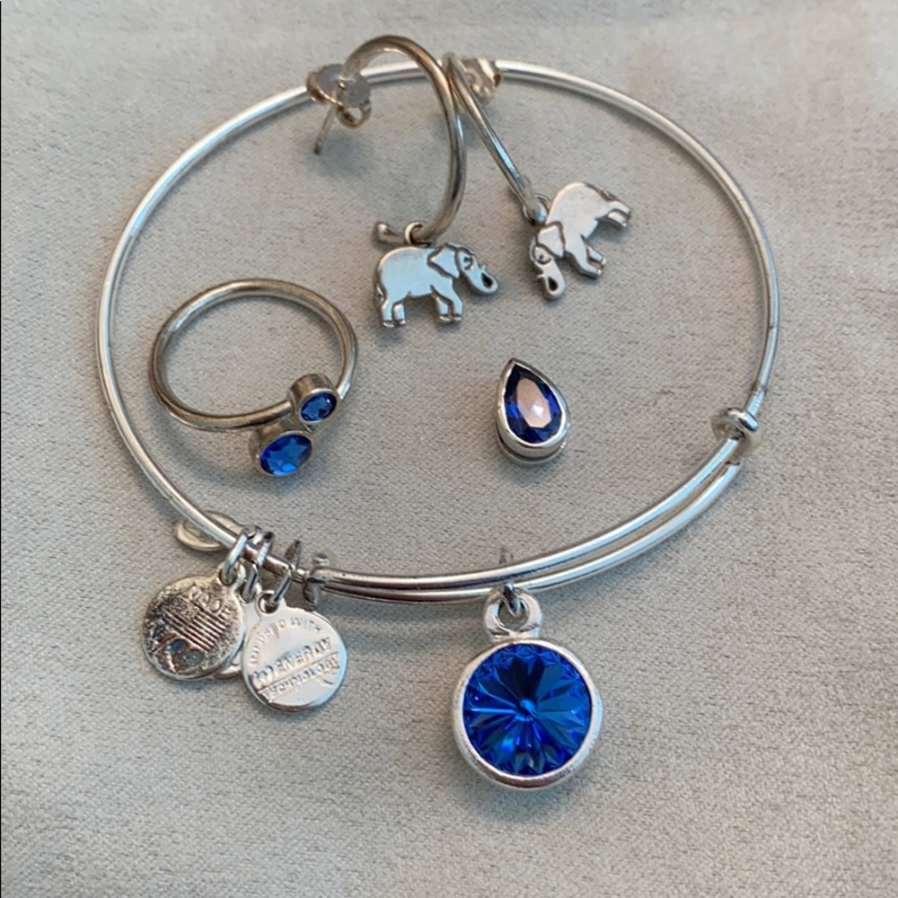 Alex and Ani Sapphire bundle